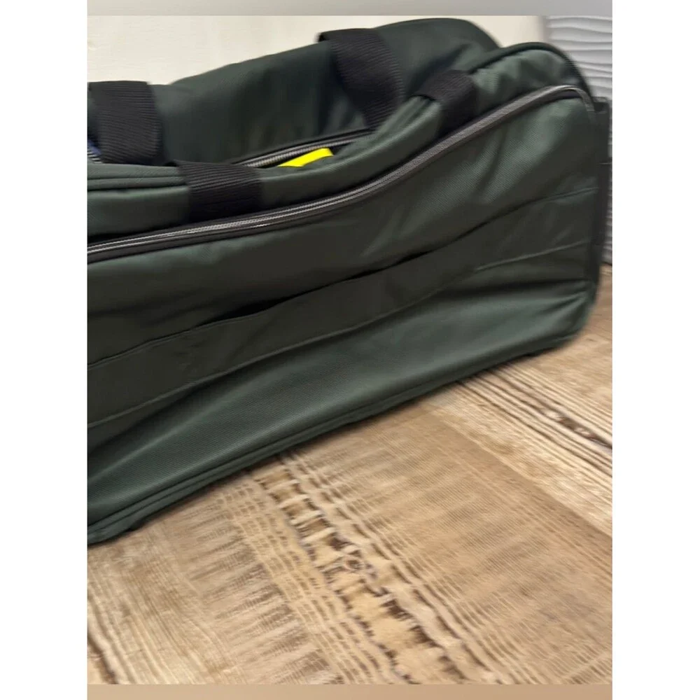 Delsey Paris Men's Dark Green Laptop Weekender Bag duffel bag, luggage